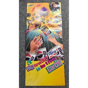 Diet Pepsi "Uh-Huh!" Ray Charles Promo Poster 1991 Vintage Advertising Artwork